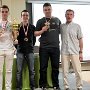 Zespół AZS UMCS III - I liga III miejsce<br />od lewej: Łukasz Bańkowski, Michał Szuryga, Michał Bigaj, Zbigniew Szala - kierownik